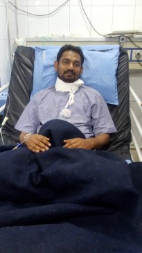 Four injured and one severely injured with the nylon kite flying thread