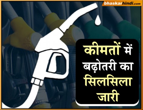 लगातार 6 दिनों से बढ़ रहे पेट्रोल-डीजल के दाम, जानिए आज कितनी हुई वृद्धि