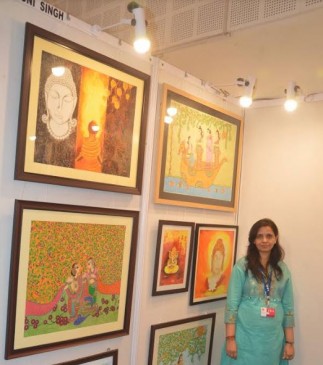 Senior Painter Soni Singh is trying hard to preserve folk art
