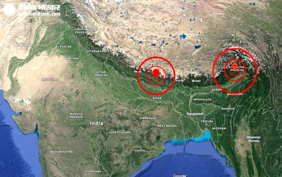 भूकंप के झटकों से थर्राए नेपाल और अरुणाचल प्रदेश