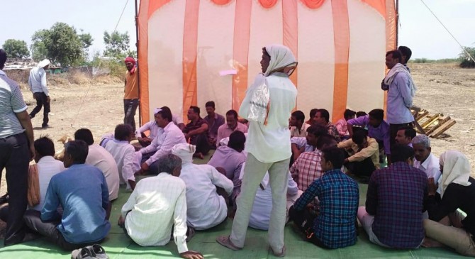 अमरावती के गोपगव्हाण के प्रकल्पग्रस्तों ने किया मतदान का बहिष्कार