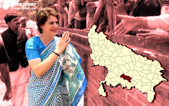 फतेहपुर में गरजीं प्रियंका, कहा - गांधी परिवार से सवाल करना भाजपा की सनक