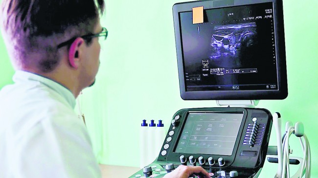 Thyroid machine is damaging due to lack of kit in the hospital