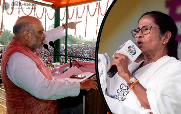 अमित शाह का ममता पर वार: मंच से लगाए जय श्रीराम के नारे, कहा- जो करना हो कर लीजिए