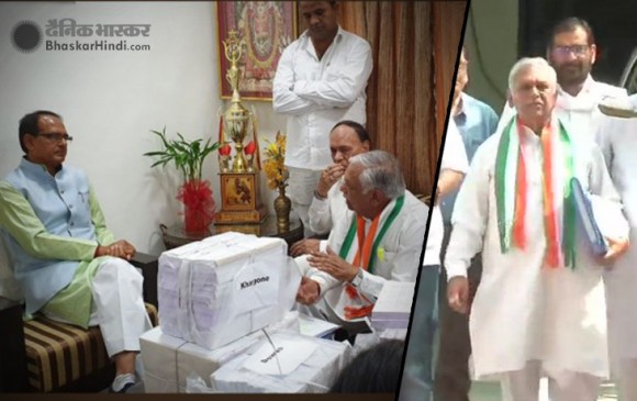 कांग्रेस नेताओं ने शिवराज को सौंपी कर्ज माफी की लिस्ट,  बोले- झूठ न फैलाएं