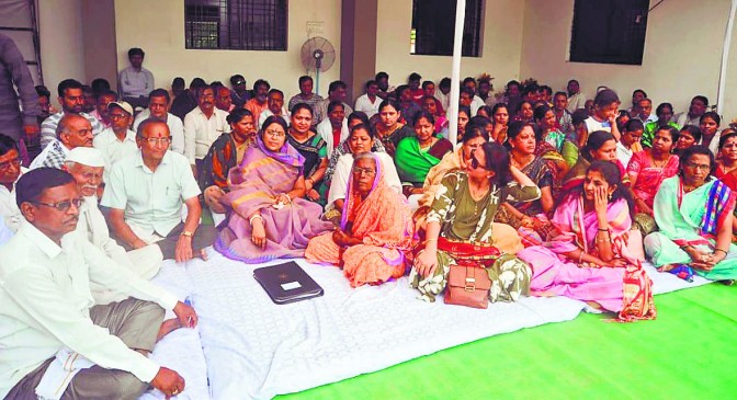 Councilor abha pandey agitation movement continues for second day