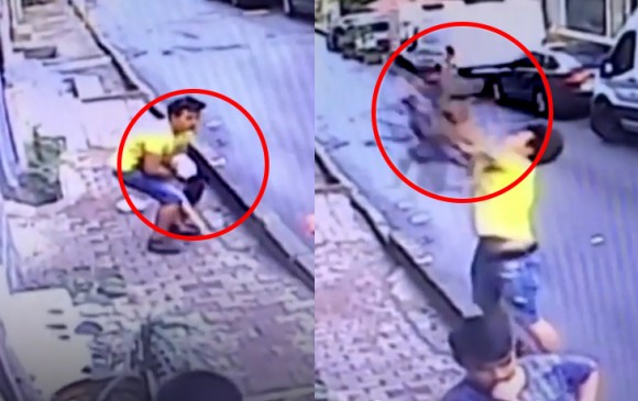 दूसरी मंजिल से गिर रही थी दो साल की बच्ची, लड़के ने कैच कर बचाई जान