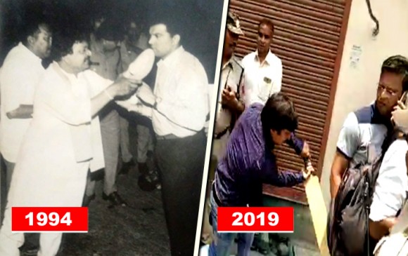 25 साल पहले कैलाश विजयवर्गीय ने ACP पर ताना था जूता, तस्वीर वायरल