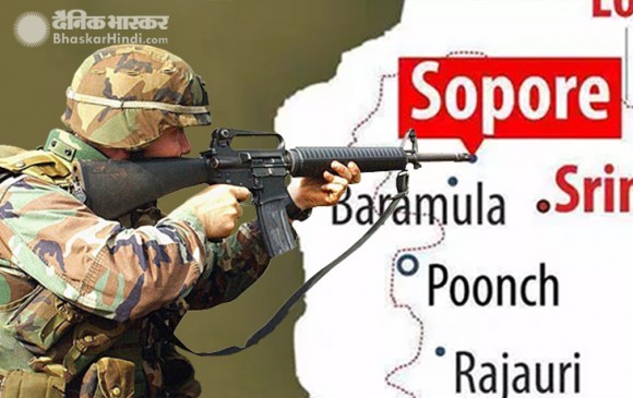 जम्मू कश्मीर: सोपोर में मुठभेड़ खत्म, सुरक्षाबलों ने एक आतंकी को किया ढेर जम्मू कश्मीर: सोपोर में मुठभेड़ खत्म, सुरक्षाबलों ने एक आतंकी को किया ढेर