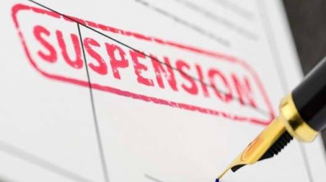 Negligence in work engineer suspended, also molesting documents