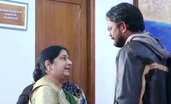 Hamid return to country from PAK only because of Sushma swaraj