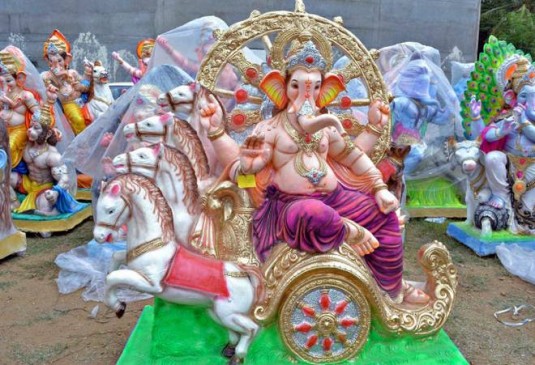 Nagpur Municipal Corporation soft on POP idols of worship god Nagpur Municipal Corporation soft on POP idols of worship god