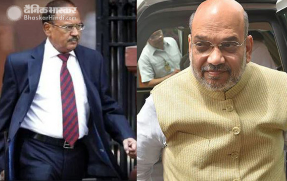 अमित शाह से मिले NSA डोभाल, कश्मीर के जमीनी हालातों की दी जानकारी