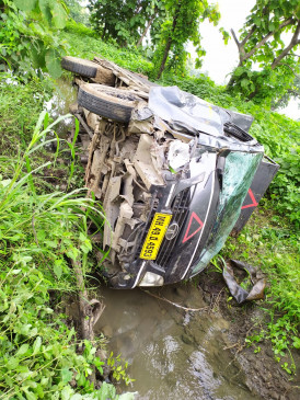 Three died on the spot during accident of bike with four wheeler