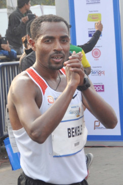 Bekele missed the world marathon record by a difference of two seconds
