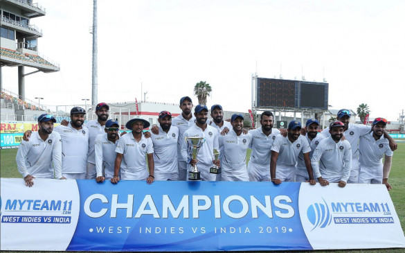 भारत ने 2-0 से जीती टेस्ट सीरीज, 2002 से अब तक नहीं जीता वेस्टइंडीज