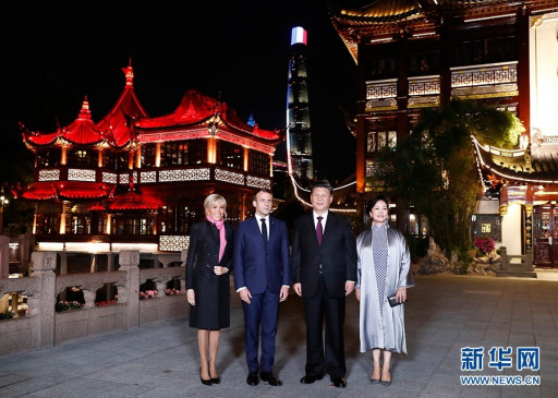 शंघाई: शी चिनफिंग से मिले फ्रांस के राष्ट्रपति इमेनुएल मैक्रॉन