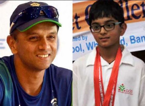 राहुल द्रविड की तरह उनका बेटा भी 'The Wall', पहले डबल सेंचुरी, फिर गेंदबाजी में दिखाया कमाल