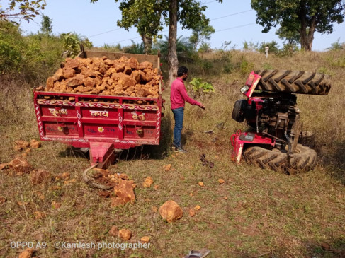 Stoned tractor trolley overturned, two killed, one serious