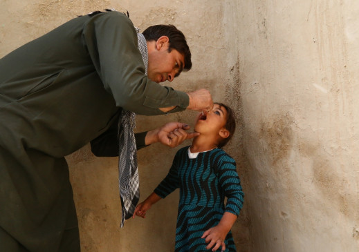 Polio campaign started in Afghanistan, target of 91 million children vaccinated