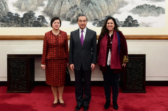Wang Yi meets UAE, Poland diplomats at UN