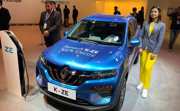 Auto Expo 2020: Renault ने पेश की इलेक्ट्रिक कार K-ZE, जानें फीचर्स