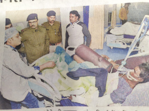 Police arrested him and sent him to hospital