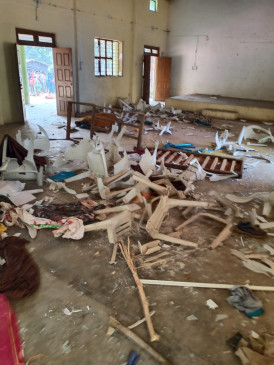 Tiger made woman a victim - angry villagers pelted stones at eco center, set fire