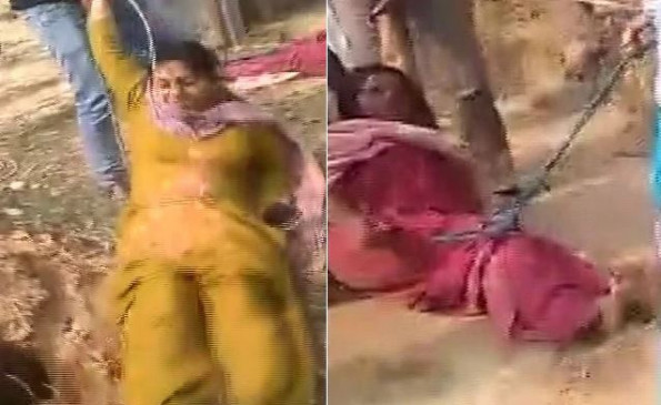 West Bengal: महिला टीचर और बहन को रस्सी बांधकर घसीटा गया, वीडियो वायरल