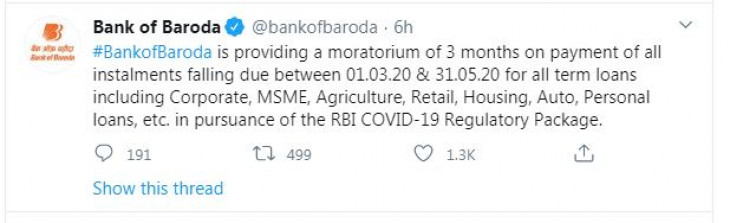 EMI Moratorium: इन बैंकों ने अपने ग्राहकों को दी राहत, तीन महीने नहीं दी लोन की किश्त तो नहीं लगेगा फाइन EMI Moratorium: इन बैंकों ने अपने ग्राहकों को दी राहत, तीन महीने नहीं दी लोन की किश्त तो नहीं लगेगा फाइन