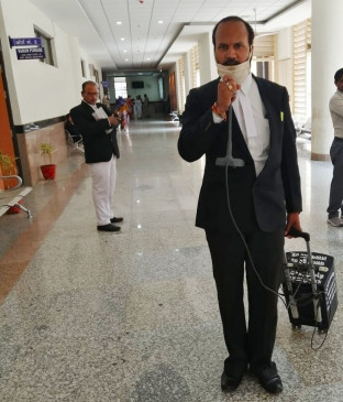 Advocate Amit Sahu made public aware about corona virus Advocate Amit Sahu made public aware about corona virus