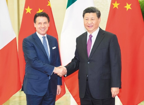 Xi Jinping spoke to the Italian Prime Minister over the phone Xi Jinping spoke to the Italian Prime Minister over the phone