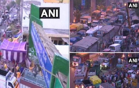 लॉकडाउन: आज से 24 घंटे खुलेगी आजादपुर मंडी, देखें कैसे पहले दिन उड़ी सोशल डिस्टेंसिंग की धज्जियां