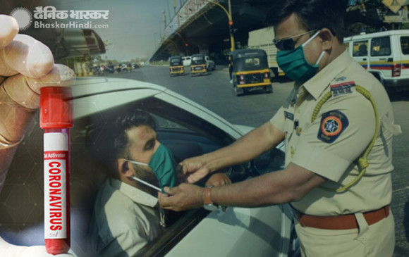 COVID-19: महाराष्ट्र में 64 पुलिसकर्मी कोरोना संक्रमित, इनमें से 34 मुंबई से COVID-19: महाराष्ट्र में 64 पुलिसकर्मी कोरोना संक्रमित, इनमें से 34 मुंबई से
