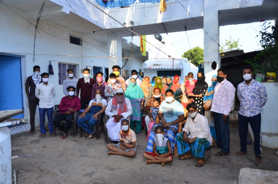 Relatives stuck in lockdown, attended by marriage, 52 people living in a house, 30 guests