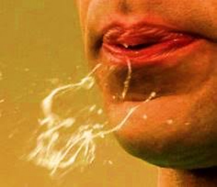 Then there was a tension over the matter of spitting up Then there was a tension over the matter of spitting up