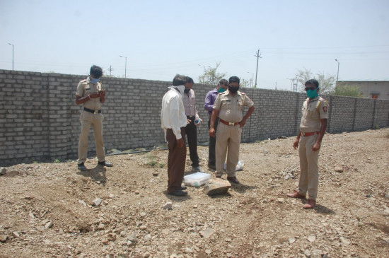 After the murder, the corpse is buried near the toilet and buried