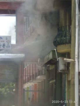 Fire in the house of the school operator in Zaripatka