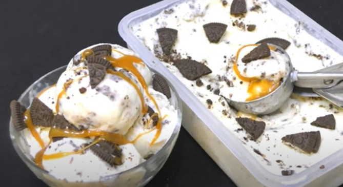 Ice Cream: सिर्फ आधा लीटर दूध से बनाएं क्रीम एंड कुकी आइसक्रीम, जानें रेसिपी