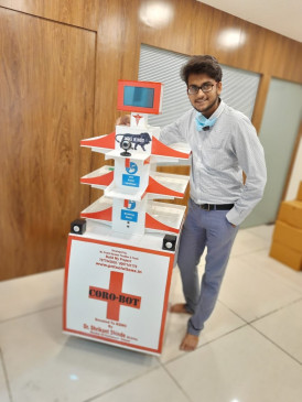  कोविड-19 : महाराष्ट्र के युवक ने बनाया दुनिया का पहला इंटरनेट-नियंत्रित रोबोट 