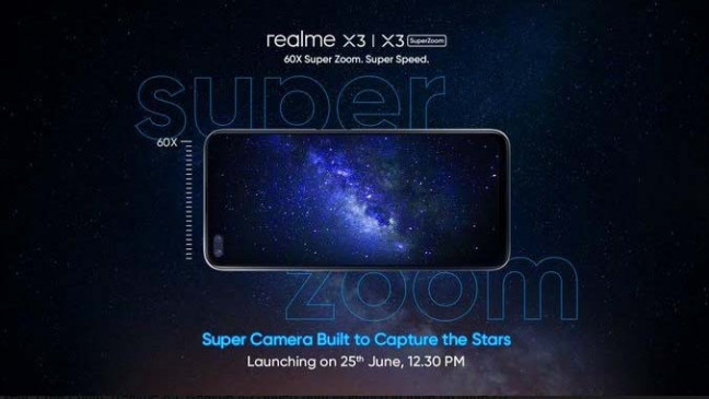  भारत में रियलमी एक्स3, रियलमी एक्स3 सुपरजूम स्मार्टफोन 25 जून को लॉन्च होंगे 