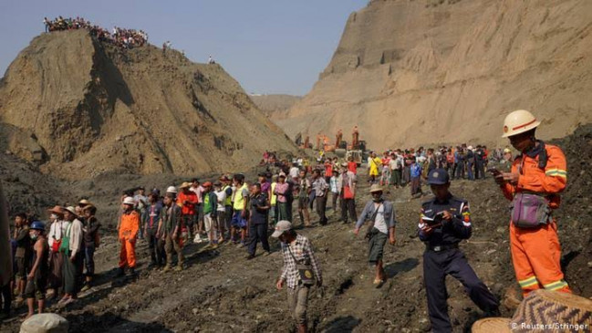 म्यांमार: जेड खदान में हुए भूस्खलन में अब तक 160 से ज्यादा की मौत, लापता लोगों की तलाश जारी म्यांमार: जेड खदान में हुए भूस्खलन में अब तक 160 से ज्यादा की मौत, लापता लोगों की तलाश जारी