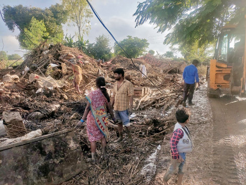 Flood rains - the villages of Pench shores that turned into debris when the water landed