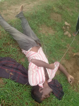 Illegal electric connection caught by wire getting stuck in the throat, death of young man