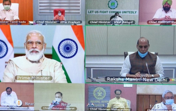 कोरोना पर मंथन: पीएम ने 10 राज्यों के मुख्यमंत्रियों के साथ की बैठक, टेस्टिंग बढ़ाने की अपील
