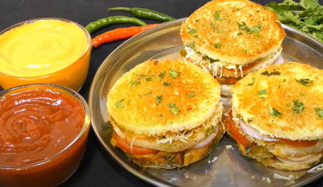 Breakfast: हल्की भूख होने पर बनाएं डबल डेकर मसाला बर्गर सैंडविच, जानें रेसिपी