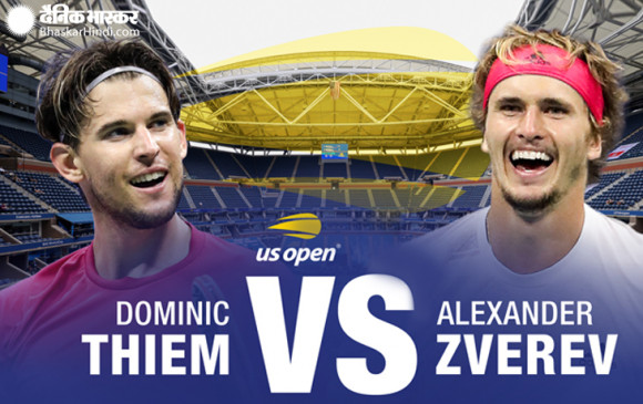 US Open 2020: थीम-ज्वेरेव आज यूएस ओपन के फाइनल में आमने-सामने, दोनों की नजर पहले ग्रैंड स्लैम खिताब पर US Open 2020: थीम-ज्वेरेव आज यूएस ओपन के फाइनल में आमने-सामने, दोनों की नजर पहले ग्रैंड स्लैम खिताब पर