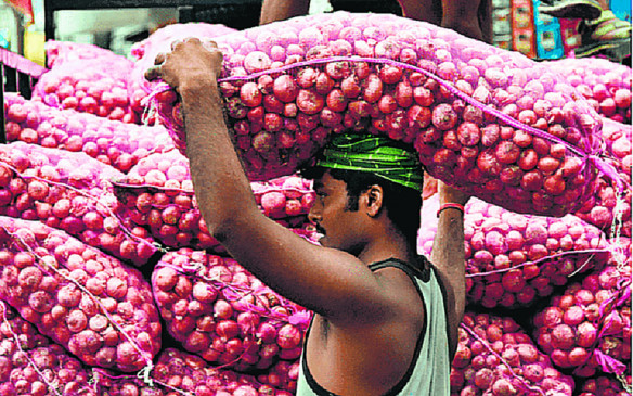 Due to lower storage limits, traders are not buying onions from farmers