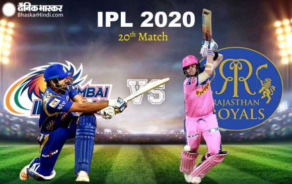 IPL-13: लीग के 20वें मैच में आज मुंबई-राजस्थान आमने-सामने, लगातार तीसरी जीत दर्ज करने उतरेगी रोहित की MI