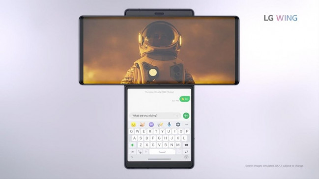 LG will launch a smartphone wing with rotating screen on Tuesday